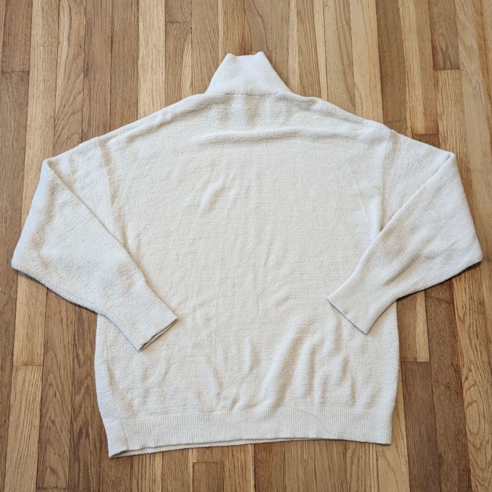 Wilfred Free Hush Knit Turtleneck Sweater silver Birch white cream - Picture 3 of 5